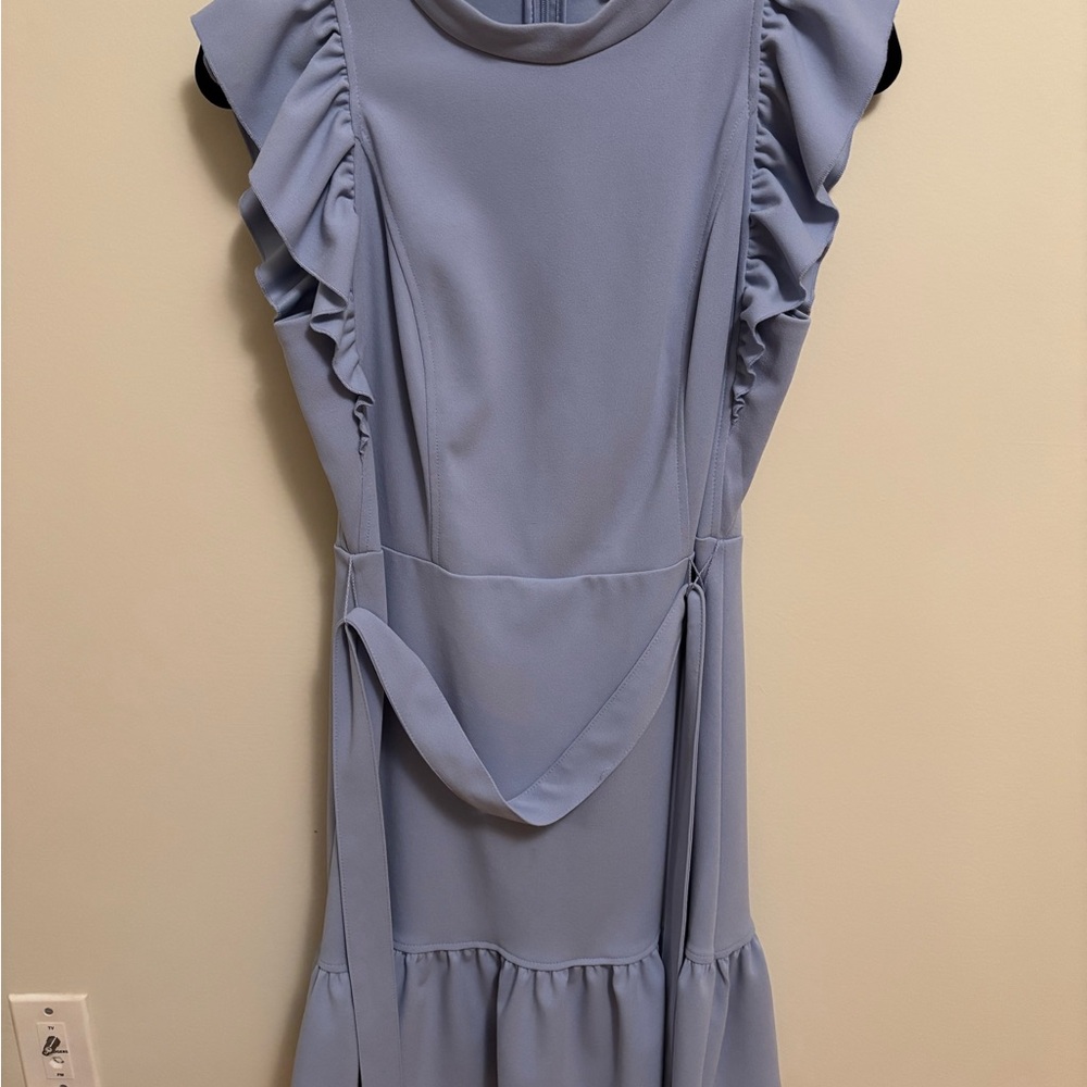 Tommy Hilfiger Light Blue Ruffle Dress